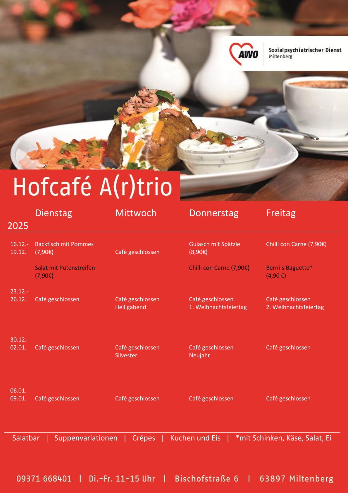Speiseplan Dezember-Januar 2025