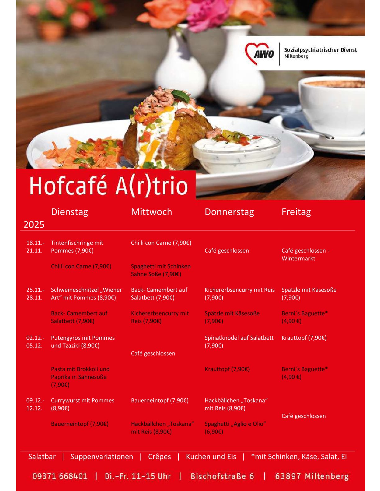 Speiseplan November-Dezember 2025