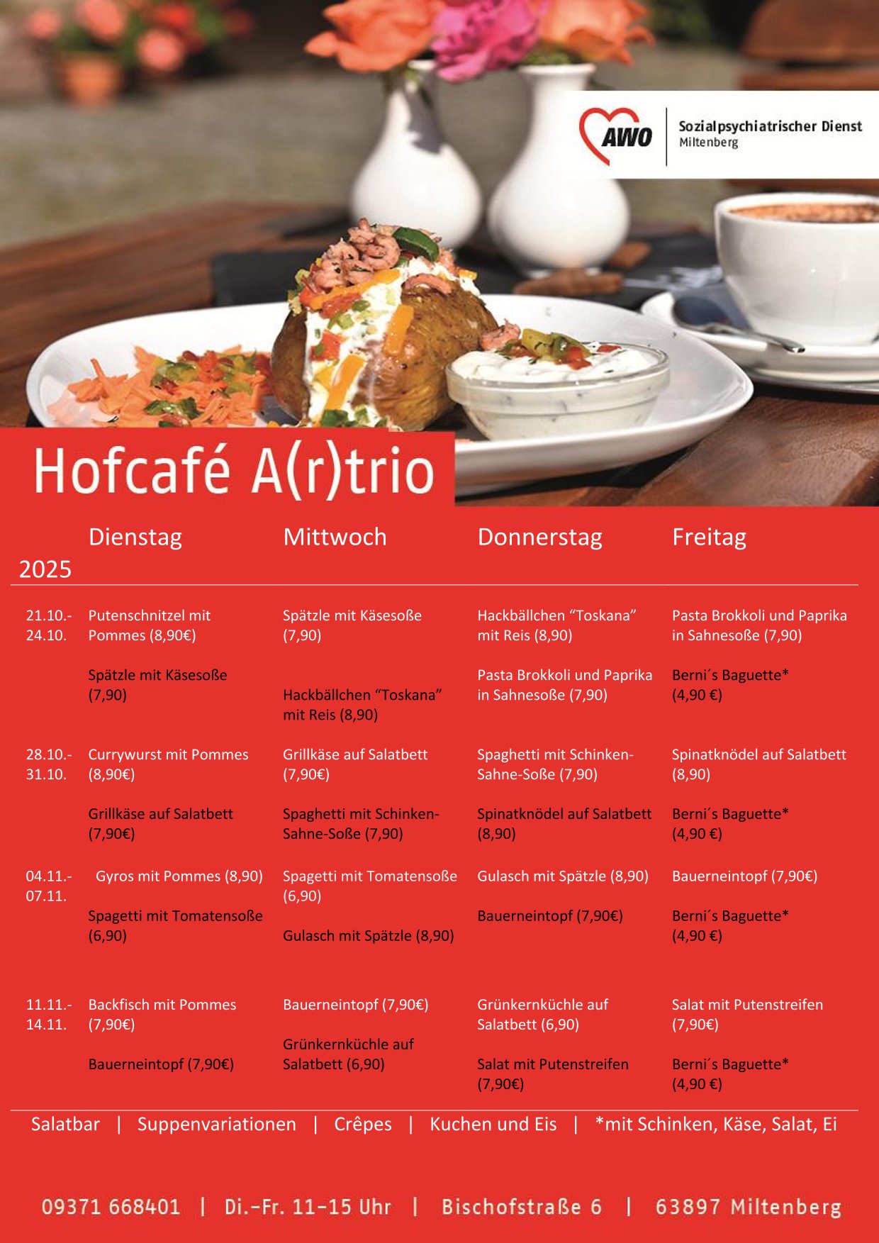 Speiseplan Oktober-November 2025
